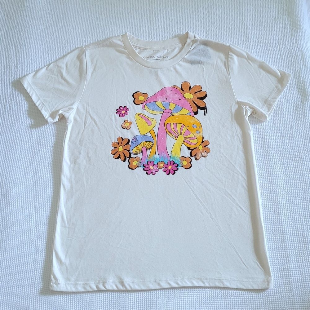 Grayson Threads🧵 Psychedelic Mushrooms🍄 Graphic Tee👕 - NWT - Picture 1 of 14